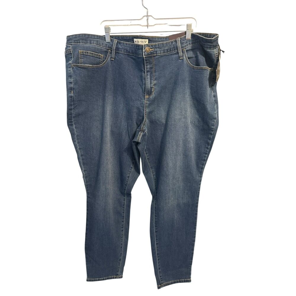 Women's Comfort Fit Medium Wash Mid-Rise Skinny Jeans